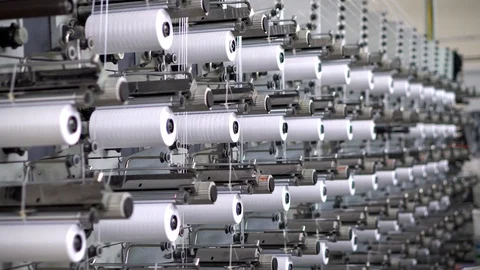 Fabrication and winding of flat thread. The heated mixture passes Video stock 98525804