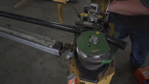 Fabrication - Pipe Bender Vídeos de archivo 168947501