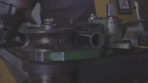 Fabrication - Pipe Bender Video stock 168947592