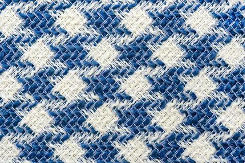 Fabric.Checkered fabric. Checkered pattern on fabric of different colors. Foto stock