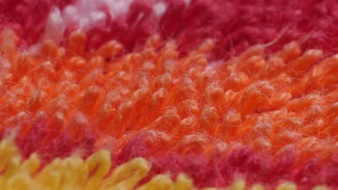 Fabrics of different colors and various materials, such as fabric, lace, satin Video stock 131096019