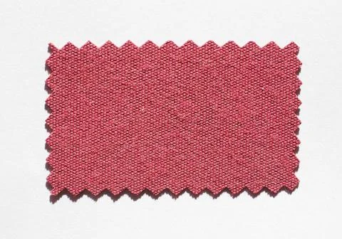 Fabricsample A fabricswatch with zigzag border cut with pinkingshears Copy... Stock Photos