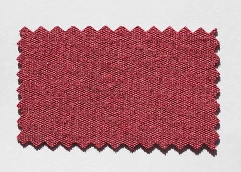 Fabricsample A fabricswatch with zigzag border cut with pinkingshears Copy... Stock Photos