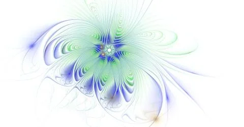 Fabulous fractal pattern in blue. Ilustración de archivo