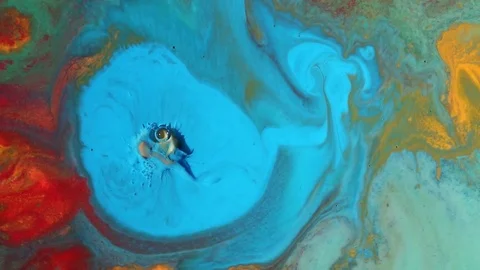 Fabulous multicolored paint pattern Stock Footage 81324237