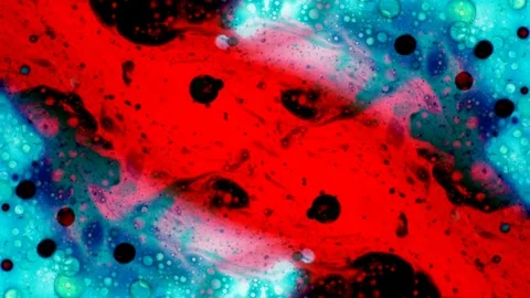 Fabulous Patterns of Colors and Paints Stock Footage