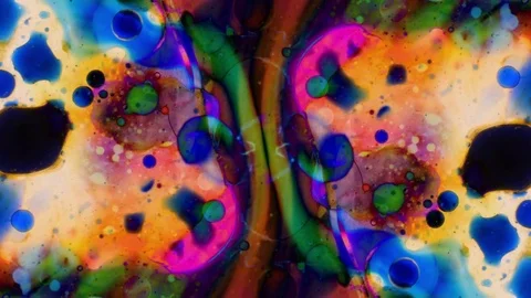 Fabulous Patterns of Colors and Paints Stock Footage