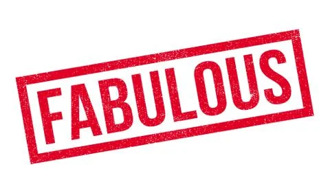 Fabulous rubber stamp Stock Illustration