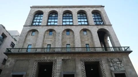 Facade 900 museum Video stock 292107534