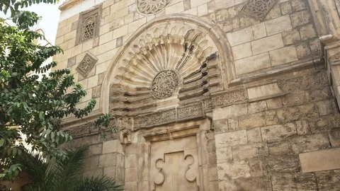 Facade of the al-aqmar mosque in cairo, egypt Stock Footage 72694605