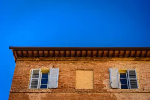 Facade of an ancient building Stock Photos
