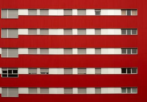 Facade and windows of a building Stock Photos