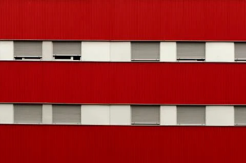 Facade and windows of a building Stock Photos