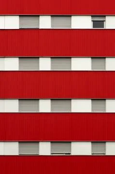 Facade and windows of a building Stock Photos