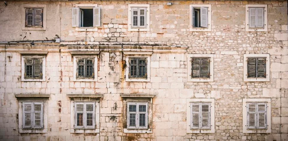 Facade and windows Foto stock