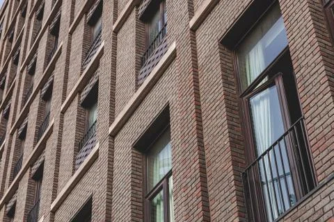 Facade of an apartment building Stock Photos