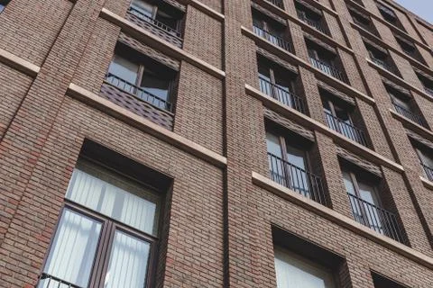 Facade of an apartment building Stock Photos