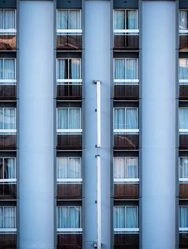 Facade of apartment building Stock Photos