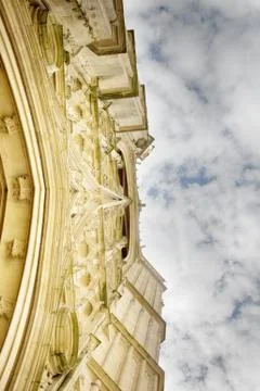 The facade of the Baroque building Fotos de archivo