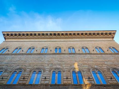 Facade of building in Florence 스톡 사진