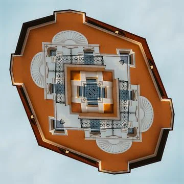 Facade of the building Ilustración de archivo