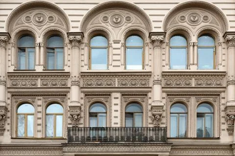 Facade of the building. Foto stock