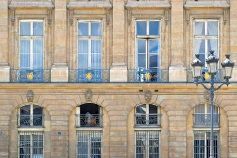 Facade of the building. Stock Photos