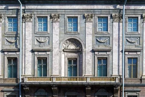 Facade of the building. Stock Photos