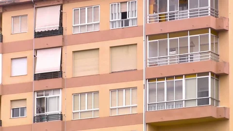 Facade Building Texture Stock Footage 79502563