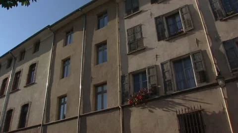 Facade of buildings Stock Footage 21223469