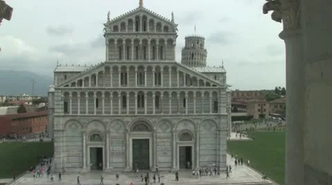 Facade of the Cathedral Stock Footage 12506443