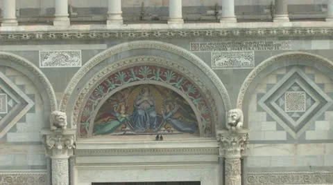 Facade of the Cathedral Stock Footage 12506640