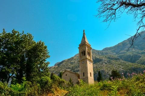 The facade of the church of St. Eustace Foto stock
