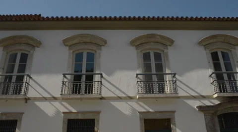 Facade Of A Colonial Building In Rio De Janeiro Stock Footage 37459728