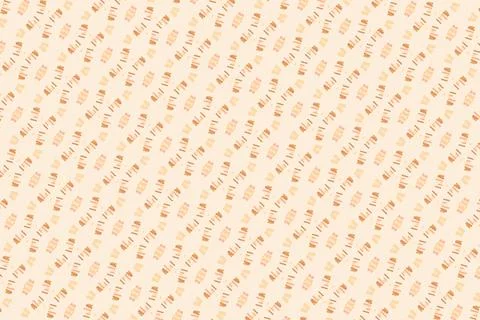 Facade-like geometric repeat single-line repeat pattern in terracotta pale, soft Stock Illustration