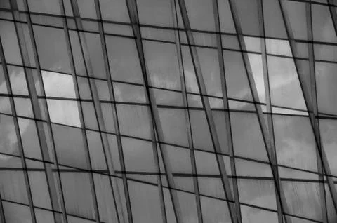 Facade glass panel abstract background Stock Photos
