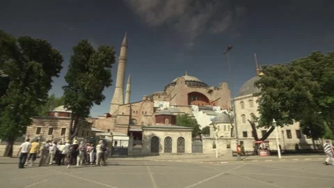 Facade of Hagia Sofia, Istanbul, Turkey 動画素材 328112562