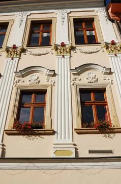 Facade of a historic building Stock Photos