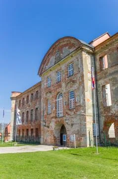 Facade of the historic monastery in Dargun Stock Photos