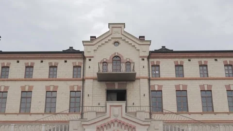 Facade of a Historical Moldovan Palace Video stock 300488141