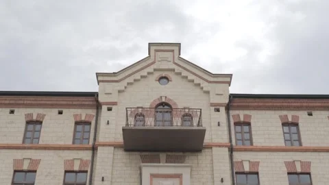 Facade of a Historical Moldovan Palace Stock Footage 300488224