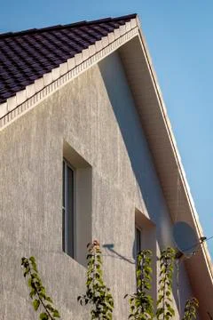 The facade of the house Stock Photos