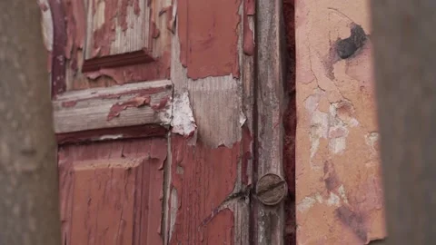 Facade of a house in which no one has lived for a long time Stock Footage 206059000