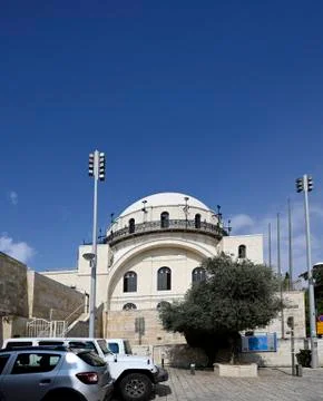 Facade of the Hurva Synagogue Stock Photos