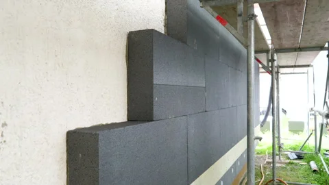 Facade insulation Stock Footage 241940429