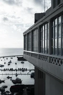 Facade of the Lacerda Elevator Stock-Fotos