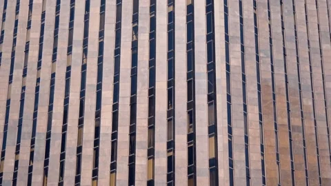 Facade Of A Large Multi-Storey Building Stock Footage 167607546