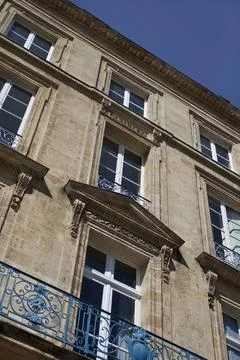 Facade of a mansion Stock Photos