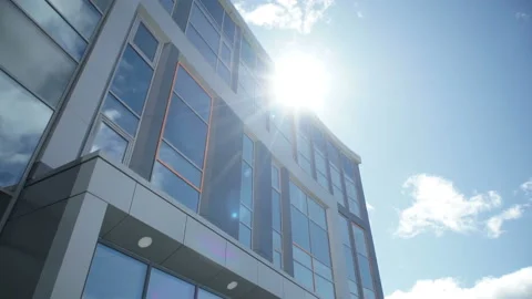 The facade of a modern building Stock Footage 91323211