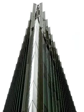Facade of modern building, front view Foto stock